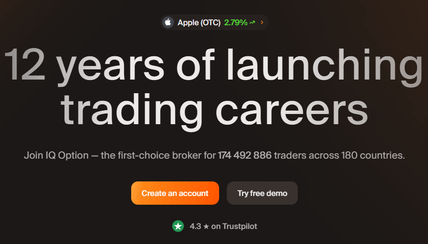 IQ Option sign up